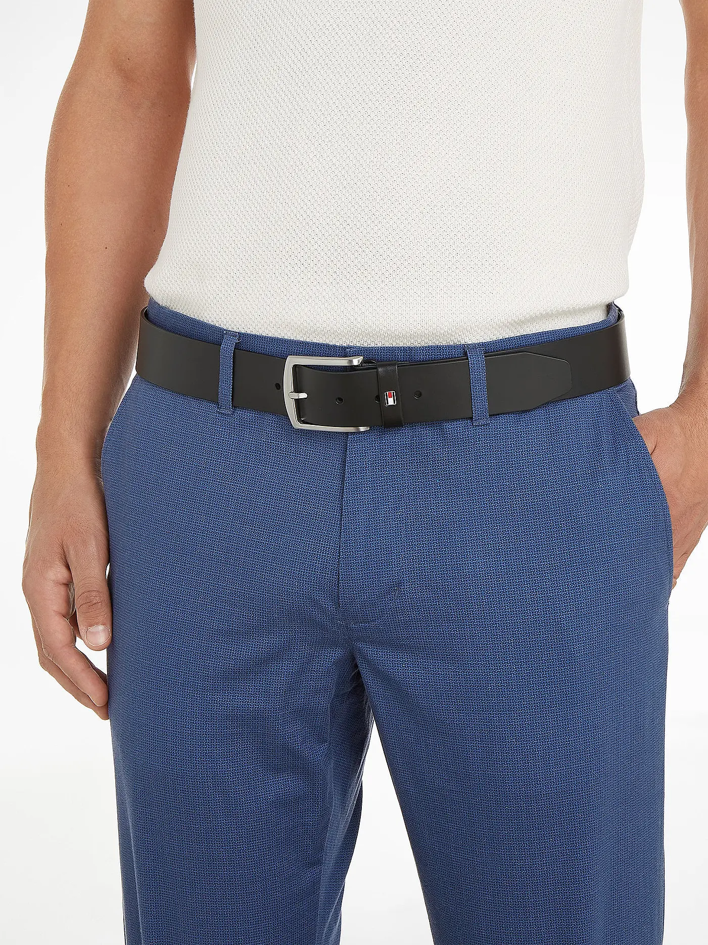TOMMY HILFIGER | Ledergürtel "New Denton" | schwarz